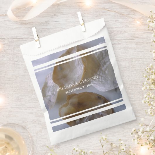 Beach Clams Wedding Geschenktütchen (Ausgeschnitten)