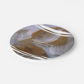 Beach Clams Wedding Pappteller (Schrägansicht)