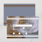 Beach Clams Wedding RSVP Cards Karte (Vorne/Hinten)