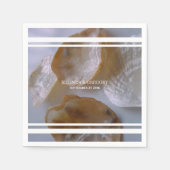Beach Clams Wedding Serviette (Vorderseite)