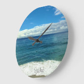 Beach Clock Große Wanduhr (Winkel)