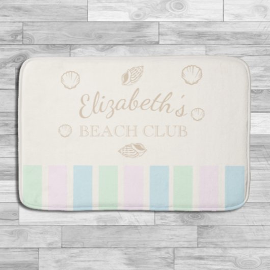 Beach Club Birthday Badematte