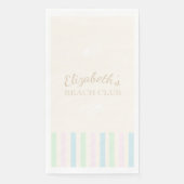 Beach Club Birthday Napkins Serviette (Vorderseite)
