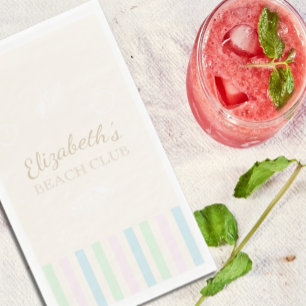 Beach Club Birthday Napkins Serviette