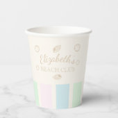 Beach Club Birthday Pappbecher (Vorderseite)