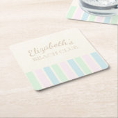 Beach Club Birthday Rechteckiger Pappuntersetzer (angewinkelt)