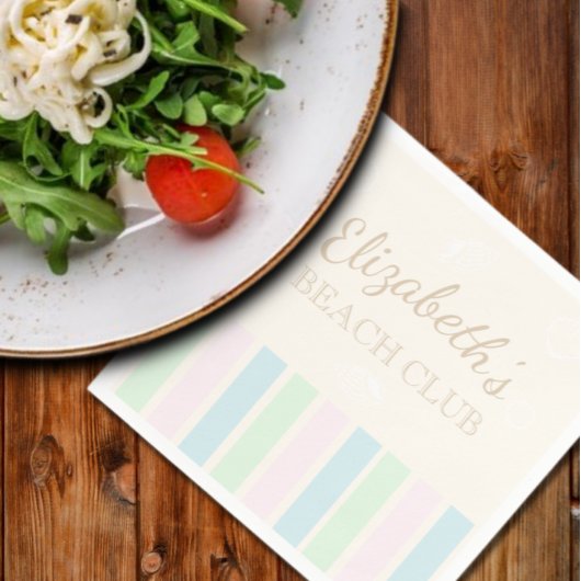 Beach Club Birthday Serviette