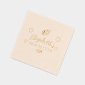 Beach Club Birthday Servietten Mit Folie (Links)