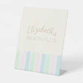 Beach Club Birthday Sockelschild (Vorderseite)