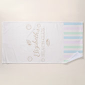 Beach Club Birthday Strandtuch (Vorderseite)