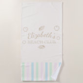 Beach Club Birthday Strandtuch (Vorderseite)
