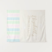 Beach Club Birthday Wandteppich (Vorderseite (Horizontal))