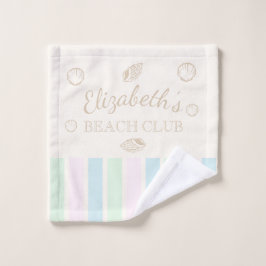 Beach Club Birthday Waschlappen