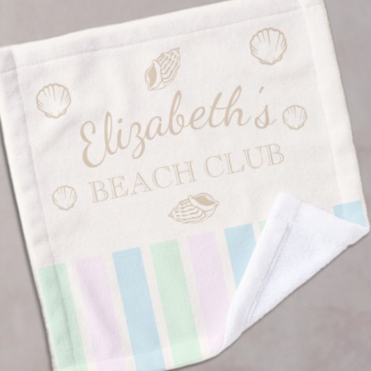 Beach Club Birthday Waschlappen