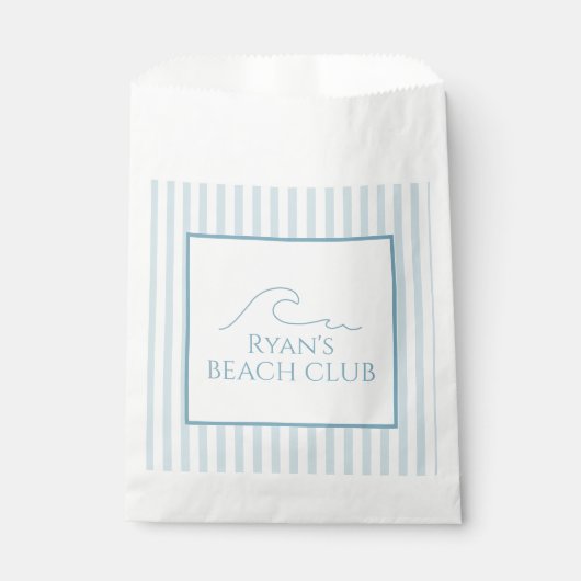 Beach Club Cabana Geburtstag Geschenktütchen (Vorderseite)