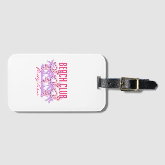 beach club gepäckanhänger (Vorderseite (Horizontal))