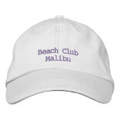 Beach Club Hat Bestickte Baseballkappe (Vorderseite)
