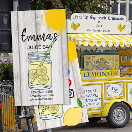 Beach Club Saft Bar Café Limonade Zitronensonne Visitenkarte