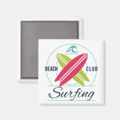 Beach Club Surfmagnet Magnet (Vorderseite/Rückseite)