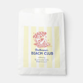Beach Club Yellow Cabana Feste Party Geschenktütchen (Vorderseite)