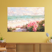 *~* Beach Cluster Rose TV2 Stretched Canvas Print Leinwanddruck (Insitu (Wohnzimmer))