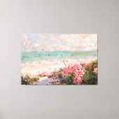 *~* Beach Cluster Rose TV2 Stretched Canvas Print Leinwanddruck (Vorderseite)