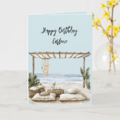 Beach Coast Ocean Sea Shells Birthday Karte (Gelbe Blume)
