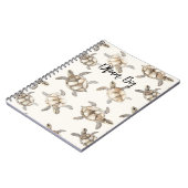 Beach Coast Ocean Sea Turtles Notizblock (Linke Seite)