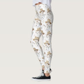 Beach Coast Snowman Weihnachten Leggings (Links)