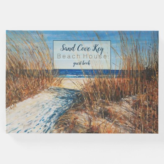 Beach Coastal Art Vacation Vermietung Gästebuch (Vorderseite)
