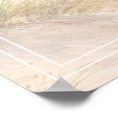 Beach coastal Bridal Shower welcome Poster (Ecke)