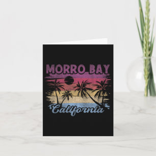 Beach Coastal City Vacation Souvenir Morro Bay Karte