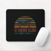 Beach Coastal City Vacation Souvenir St Simons Isl Mousepad (Mit Mouse)