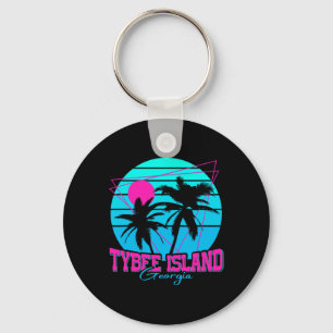 Beach Coastal City Vacation Souvenir Tybee Island Schlüsselanhänger