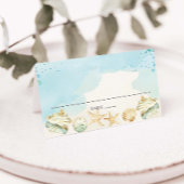 Beach Coastal Hochzeit in Urlaubsort Birthday Brid Platzkarte