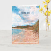 Beach Coastal Michigan Shoreline Vielen Dank Karte (Gelbe Blume)
