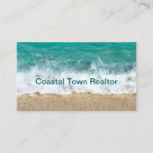 Beach Coastal Realtor Theme Business Cards Visitenkarte (Vorderseite)