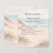Beach coastal wedding program timeline (Vorne/Hinten)