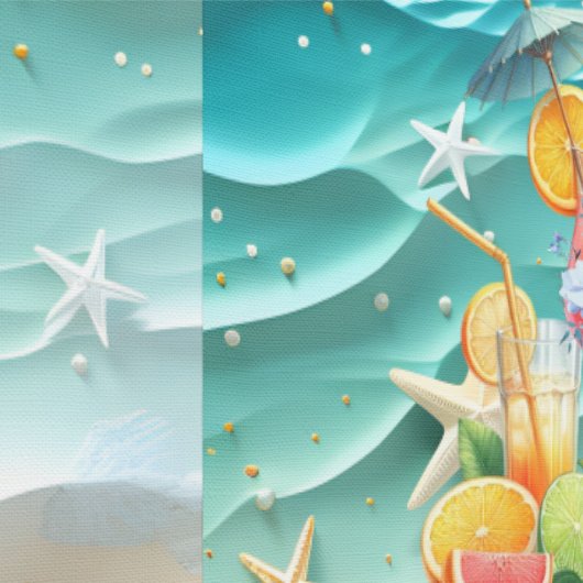 Beach Cocktails Tropische Früchte Junggeselinnen-A Tapete (Naht)