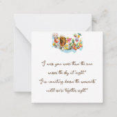 Beach Cocktails Tropisches Obst Party Vermisst Mitteilungskarte (Rückseite)