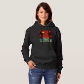 Beach Coconut Tree Retro Graphic Coyote Summer Hoodie (Vorne ganz)