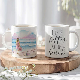 Beach Coffee Tasse - Valentinstag Geschenk für sie