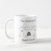 Beach Collection Individuelle Name Sand Castle Kaffeetasse (Links)