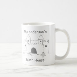 Beach Collection Individuelle Name Sand Castle Kaffeetasse