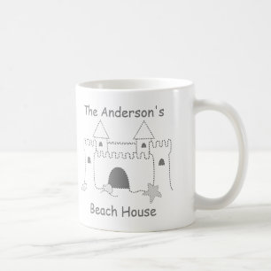 Beach Collection Individuelle Name Sand Castle Kaffeetasse