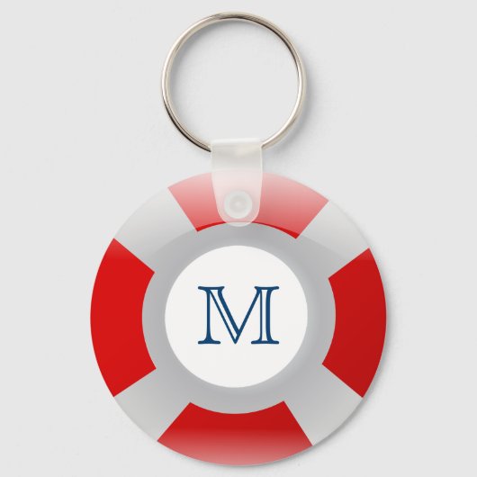 Beach Collection: Lifesaver Monogram Schlüsselanhänger (Vorderseite)