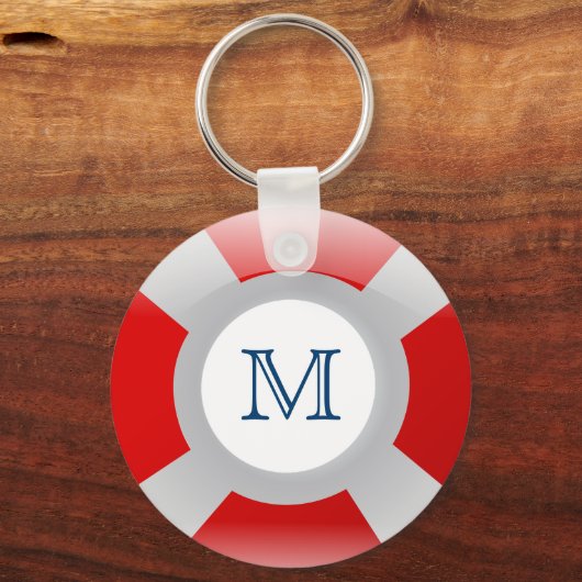 Beach Collection: Lifesaver Monogram Schlüsselanhänger (Vorderseite)