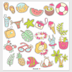 Beach Collection Pack Aufkleber