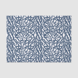 Beach Coral Reef Muster Nautical Navy Weiße V2 Seidenpapier