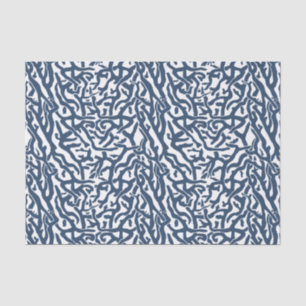 Beach Coral Reef Muster Nautical Navy Weiße V2 Seidenpapier